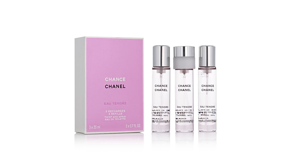 Chanel Chance Eau Tendre EDT 3 x 20 ml Taschensprayfüllung W