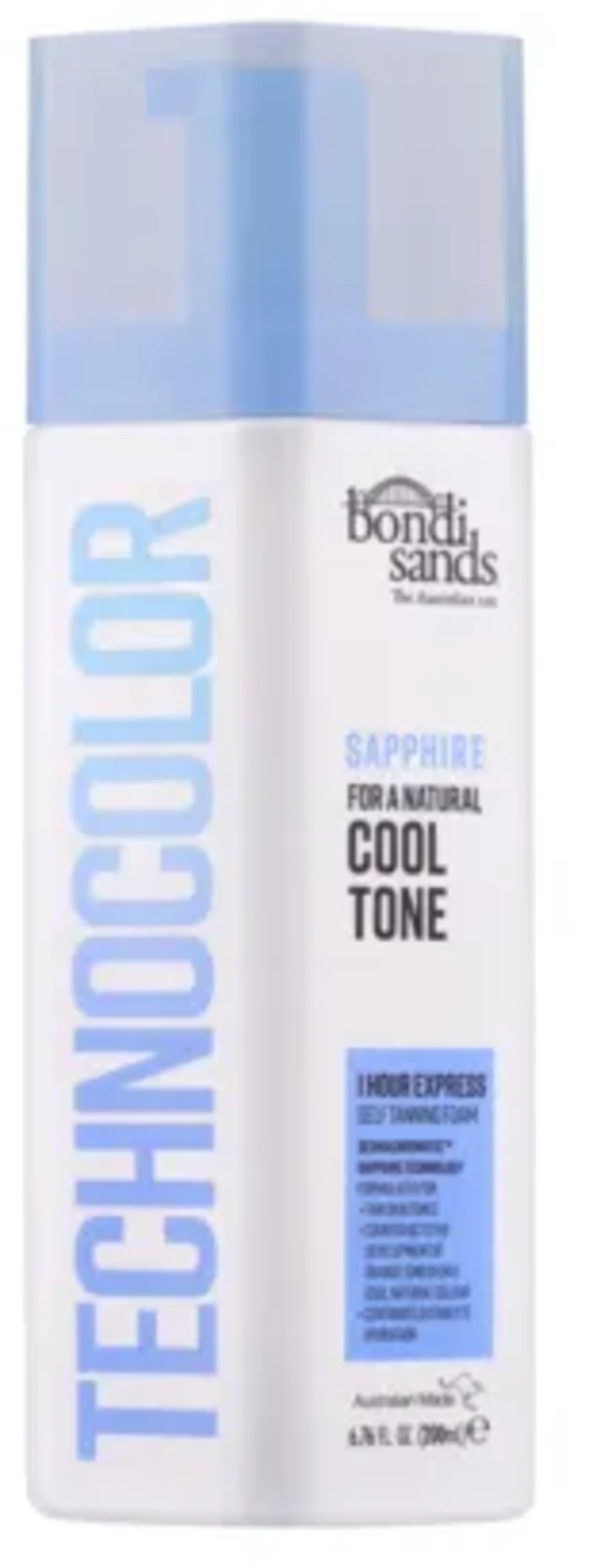 Technocolor 1 Hour Express Self Tanning Foam - Sapphire, 200 ml