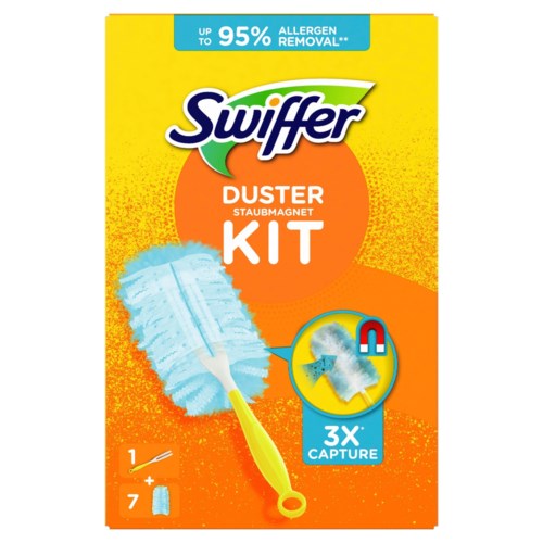 Swiffer Trap & Lock Dusting Kit (1 Handle + 7 Refills)