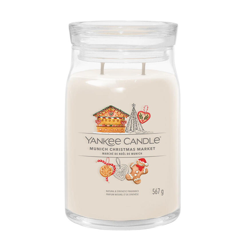 Yankee Candle Munich Christmas Market Signature Duftkerze Großes Glas 567 g